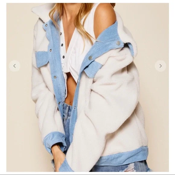 #10 Warm and cozy Reversible Oversized Corduroy jacket - Picture 9 of 9